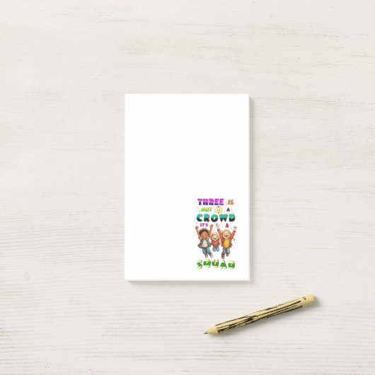 Drie Is Geen Menigte Het Is Een Squad Post-it® Notes (Op bureau)