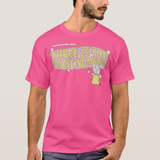 Drie Is Het Magische Nummer Vintage T-shirt (Voorkant)