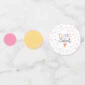 Drie is zo lief ijs 3e verjaardagsfeest confetti (Voorkanten)