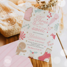 Drie is zo lief kerstkoekje 3e verjaardag