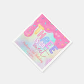 drie is zo zoete roze die Napkins kantelt Servet (Hoek)