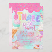 drie is zo zoete uitnodiging (Voorkant / Achterkant)