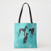Drie Italiaanse Greyhounds Tote Bag (Voorkant)