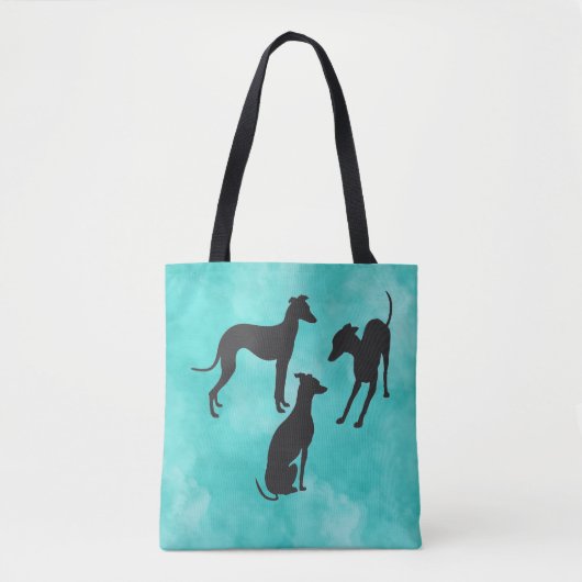 Drie Italiaanse Greyhounds Tote Bag (Voorkant)