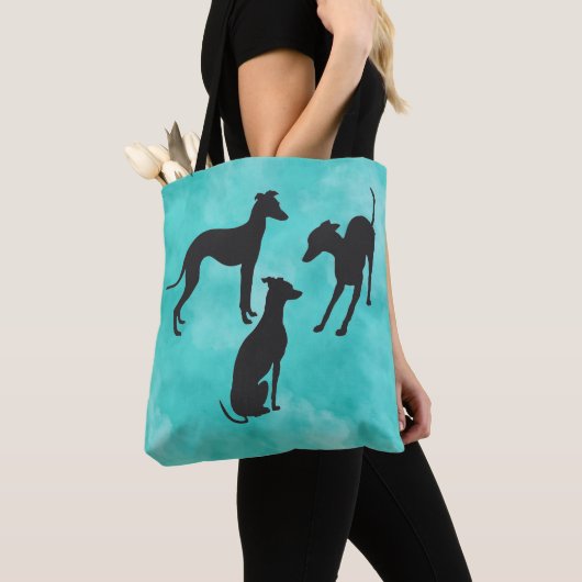 Drie Italiaanse Greyhounds Tote Bag (Dichtbij)