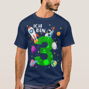 Drie jaar durende raketten, planeten, sterren, ast t-shirt