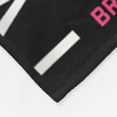 Drie jaar kankervrij Draag Roze ik ben een Breas Fleece Deken (Hoek)