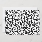 drie jaar mooie zwarte en witte foto's feestdagenkaart (Achterkant)