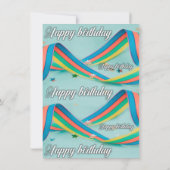 DRIE JAAR OUD JONGEN VERJAARDAG UITNODIGING (Achterkant)