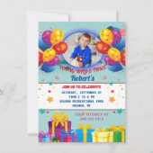 DRIE JAAR OUD JONGEN VERJAARDAG UITNODIGING (Voorkant)