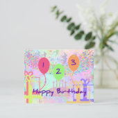 Drie jaar oud kind, een gelukkige verjaardag! kaart (Staand voorkant)