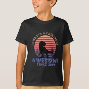 drie jaar oud, omdat ik jarig ben t-shirt