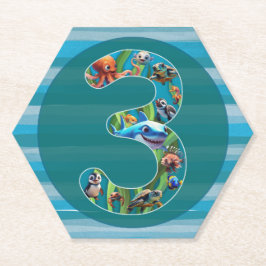 Drie jaar oud: papieren Onderzetters