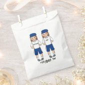 Drie jaar oud Twin Boys Upsherin Favor Bag Bedankzakje (Geknipt)