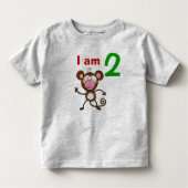 Drie jaar oud verjaardagscadeau (brutale aap) kinder shirts (Voorkant)