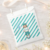 Drie jaar oude groene upsherin jongen voorkeur tas bedankzakje (Geknipt)