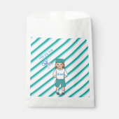 Drie jaar oude groene upsherin jongen voorkeur tas bedankzakje (Voorkant)