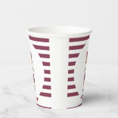 Drie jaar oude jongen gestreept upsherin papieren  papieren bekers (Rechts)