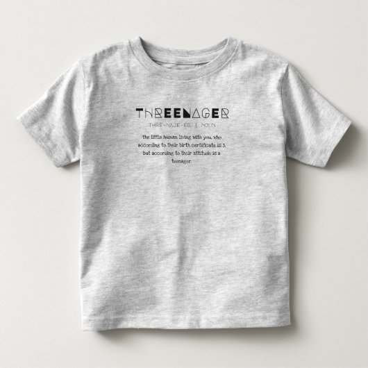 Drie-jaars-tienermoordenaar Kinder Shirts (Voorkant)