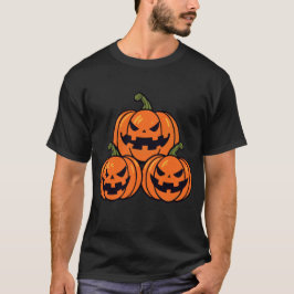 Drie Jack o'lantaarn pompoenen T-shirt