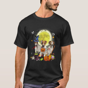 Drie Jack Russell Terrier Honden Heks Griezeld Moe T-shirt
