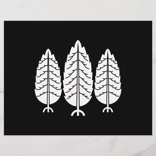 Drie Japanse ceders (Voorkant)