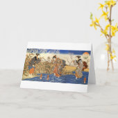 Drie Japanse Vrouwen Kaart (Gele Bloem)