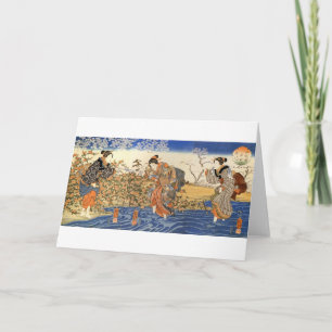 Drie Japanse Vrouwen Kaart