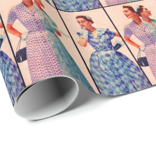 drie japonnen uit 1953 -  kleding cadeaupapier