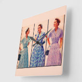 drie japonnen uit 1953 - kleding vierkante klok (Hoek)