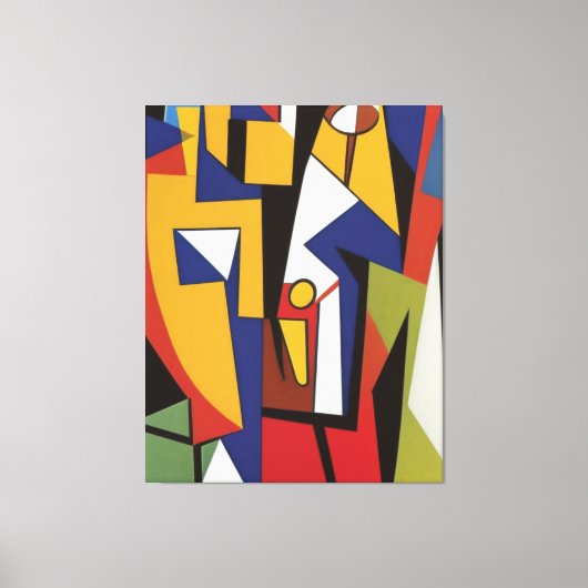 Drie Jazz Musicians Canvas afdrukken (Voorkant)