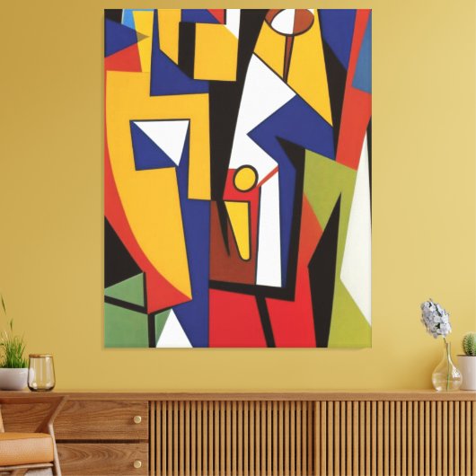 Drie Jazz Musicians Canvas afdrukken (Insitu (Woonkamer))