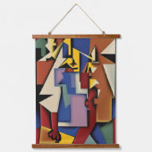 Drie Jazz Musicians Muurschilderkunst Hangend Wandkleed (Voorkant)