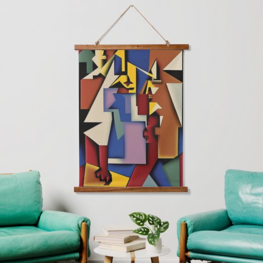 Drie Jazz Musicians Muurschilderkunst Hangend Wandkleed (Woonkamer)