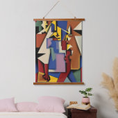 Drie Jazz Musicians Muurschilderkunst Hangend Wandkleed (Slaapkamer)