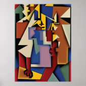 Drie Jazz Musicians Poster (Voorkant)