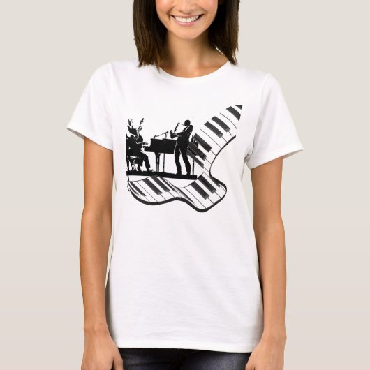 drie jazz t-shirt (Voorkant)
