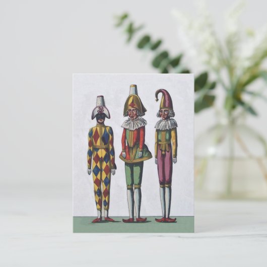 Drie Jesters Briefkaart (Staand voorkant)