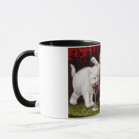 Drie Jolly Kittens op het Feest Mok (Links)