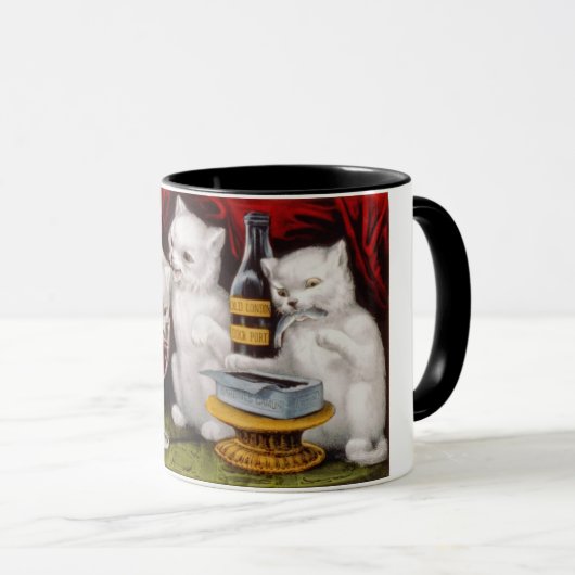 Drie Jolly Kittens op het Feest Mok (Voorkant rechts)