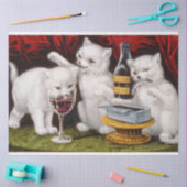 Drie Jolly Kittens op het Feest Tissuepapier (Craft)
