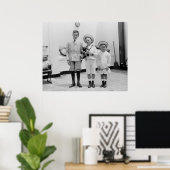 Drie Jonge Boys uit de jaren 20 Poster (Thuiskantoor)