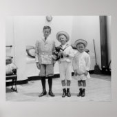 Drie Jonge Boys uit de jaren 20 Poster (Voorkant)