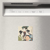 Drie jonge mannen of vrouwen, Utamaro Magneet (Insitu (Vaatwasser))