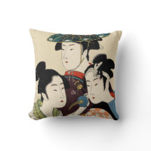 Drie jonge Mannen of vrouwen van Utamaro Kitagawa 