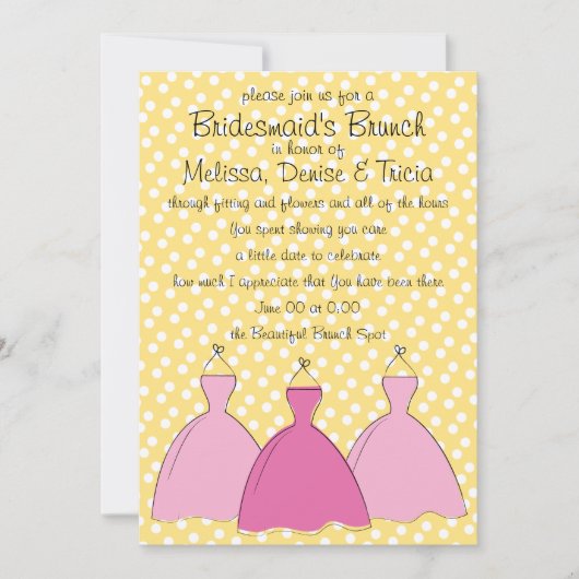 Drie jurken kaart (Voorkant)