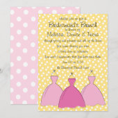 Drie jurken kaart (Voorkant / Achterkant)