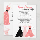 Drie jurken kaart (Voorkant / Achterkant)