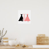 Drie jurken poster (Keuken)