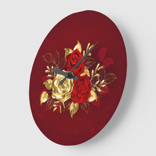 Drie juweelrozen grote klok (Hoek)